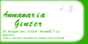 annamaria ginter business card